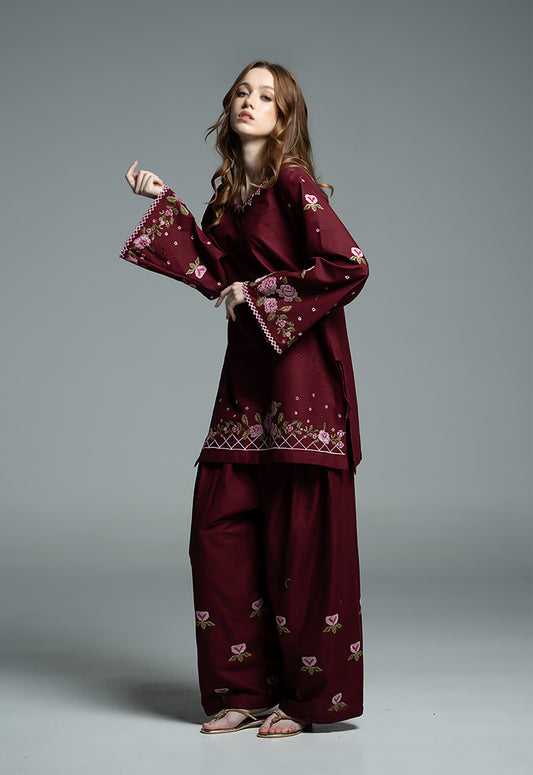 MAROON | 3 PC PRET