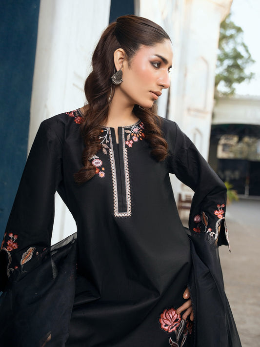 SIYAAH | 3 PC PRET - Naarie Pret