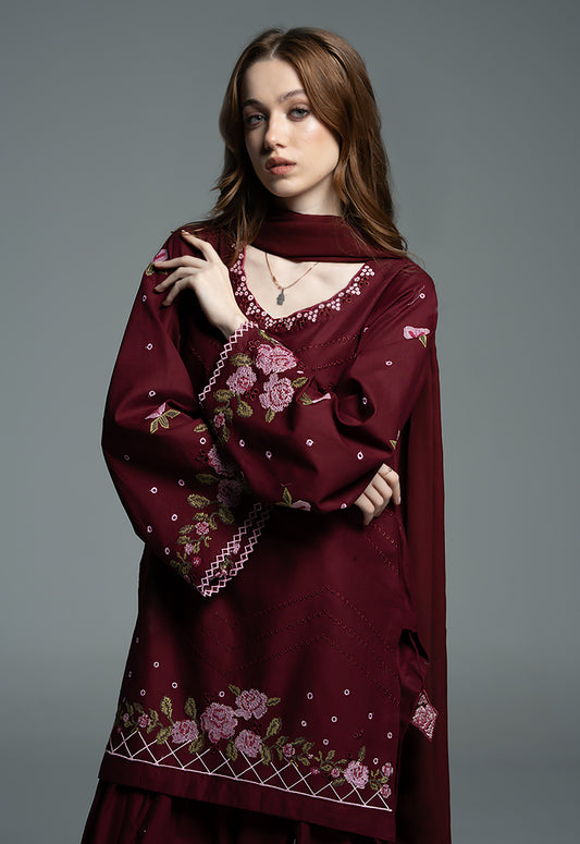 MAROON | 3 PC PRET