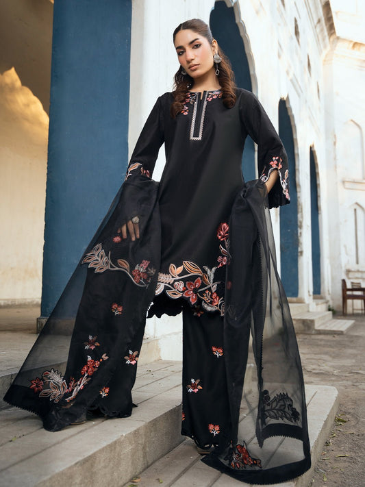 SIYAAH | 3 PC PRET - Naarie Pret